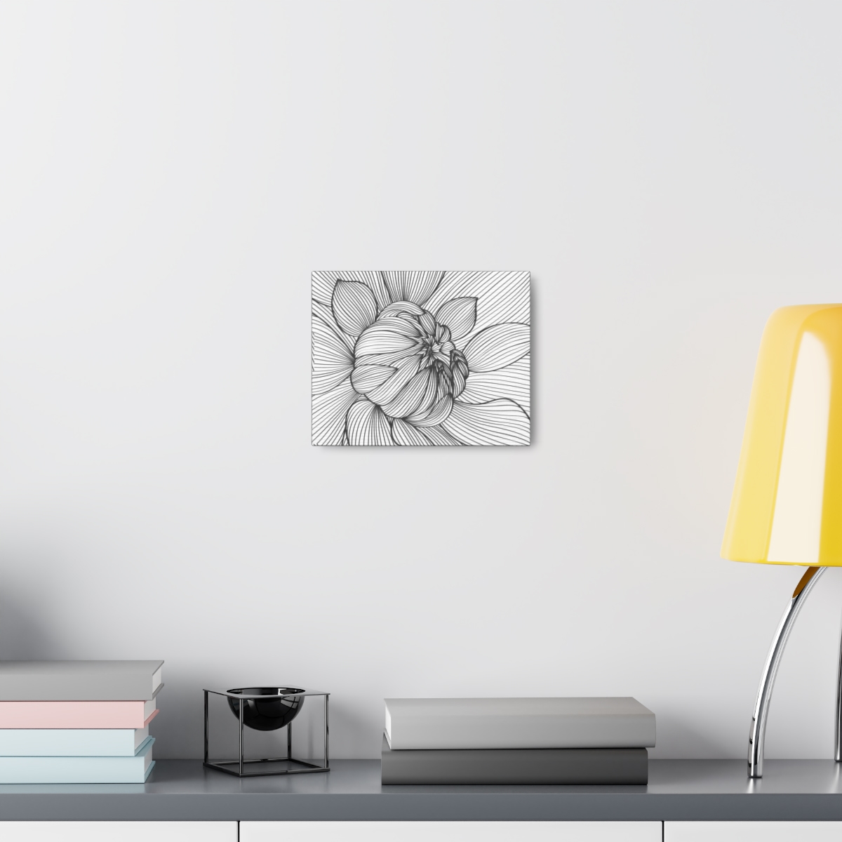 Canvas Gallery Wraps Black White Flower product thumbnail image