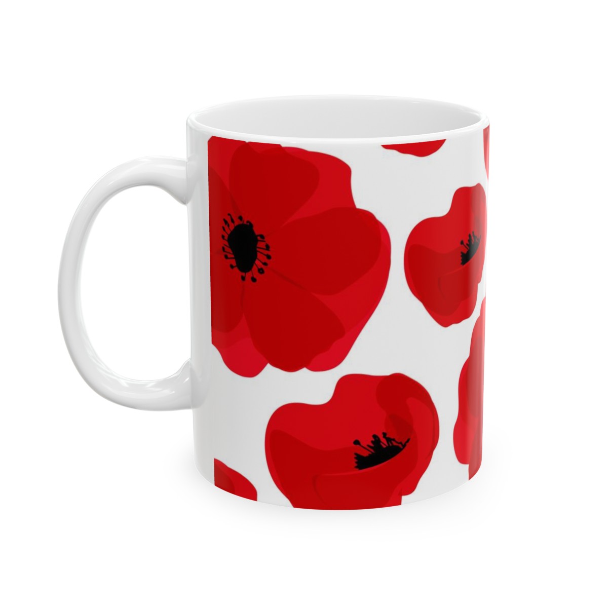 Ceramic Mug Red Flower product thumbnail image