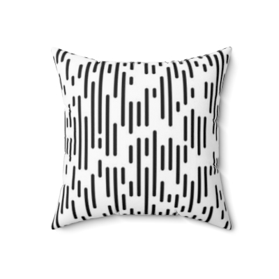 Square Pillows Black Stripes