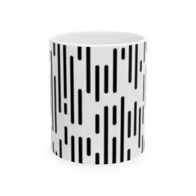 Ceramic Mug Black Stripes