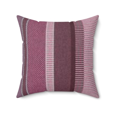 Square Pillows Purple Stripes
