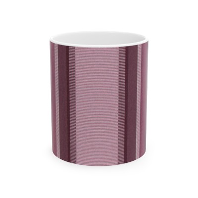 Ceramic Mug Purple Stripes