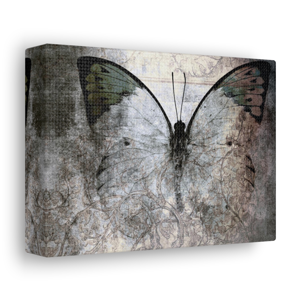 Canvas Gallery Wraps Black Blue Butterflies product thumbnail image