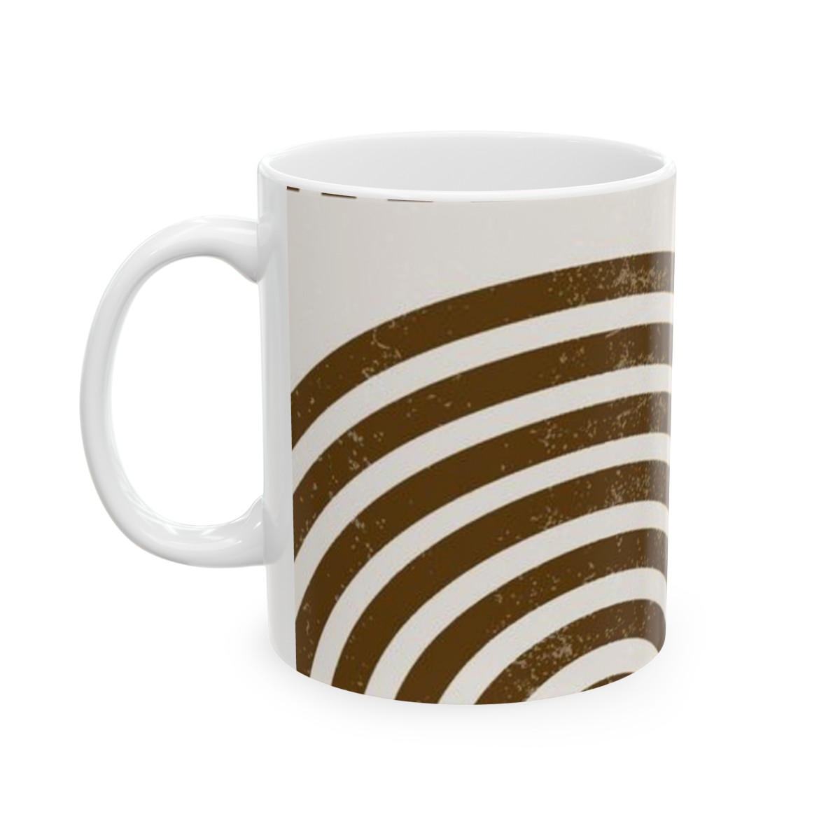 Ceramic Mug Brown Stripes product thumbnail image