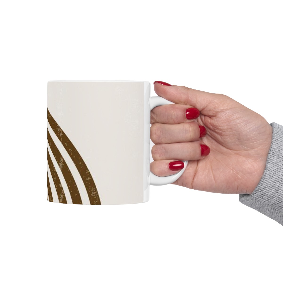 Ceramic Mug Brown Stripes product thumbnail image