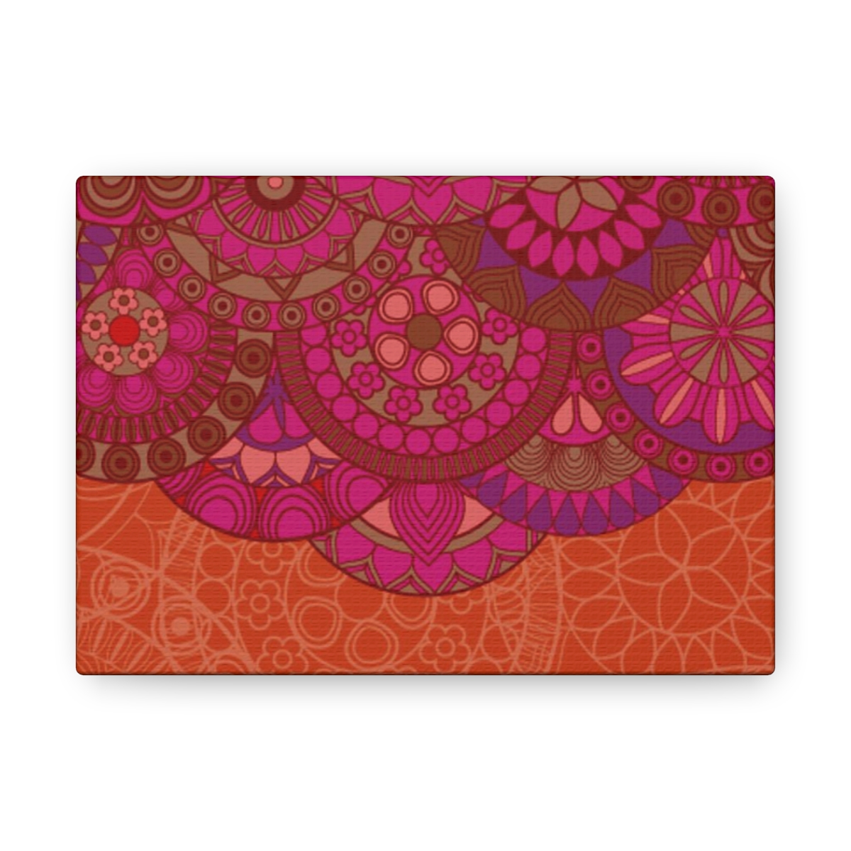 Canvas Gallery Wraps Orange Pink Floral product thumbnail image