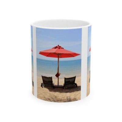 Ceramic Mug Sand Beach