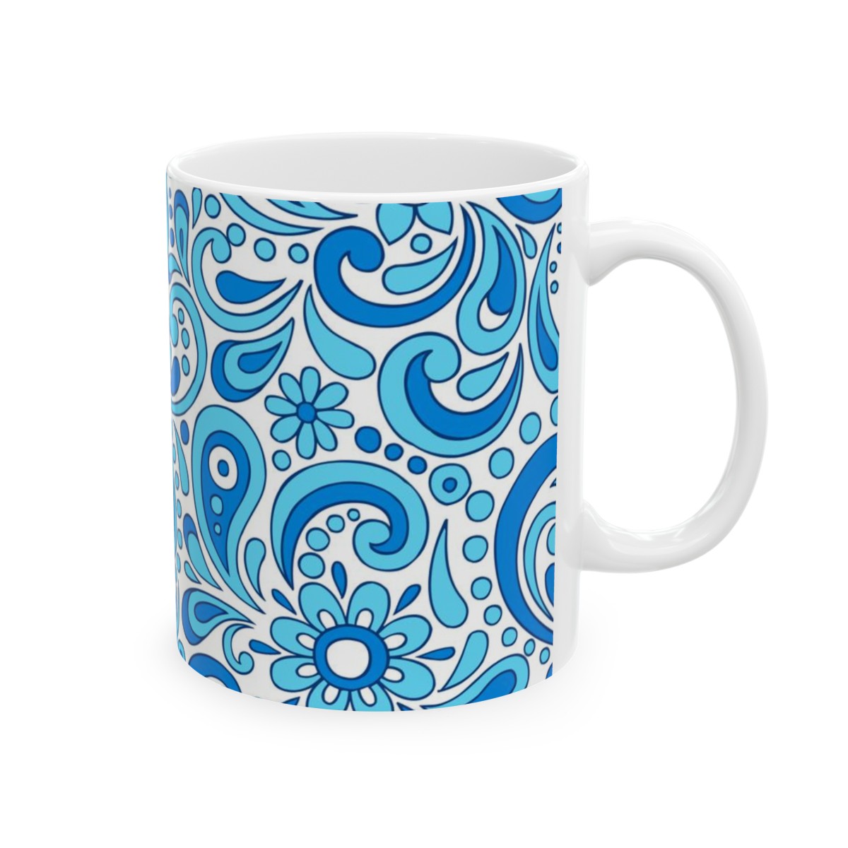 Ceramic Mug Blue Paisley product thumbnail image