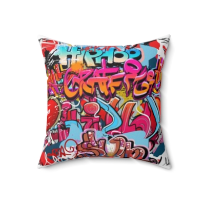 Square Pillows Graffiti Hip Hop