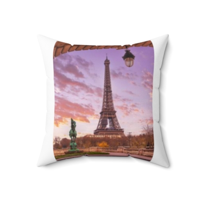 Square Pillows Eiffel Tower