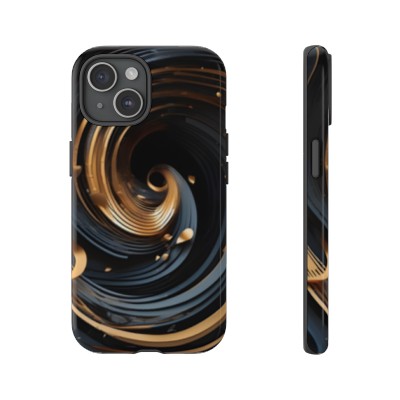 Alec's Dark Galaxy Swirl Artwork Tough Phone Cases