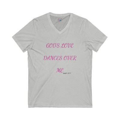 God's Love Dances - Jersey Short Sleeve V-Neck Tee