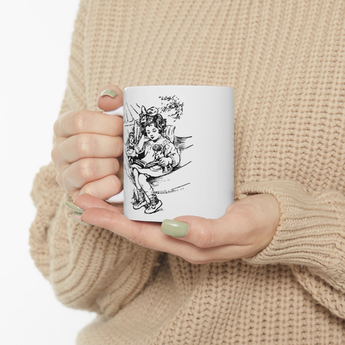 Ceramic Mug Girl Reading Joy product thumbnail image