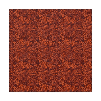 Canvas Gallery Wraps Orange Brown Floral