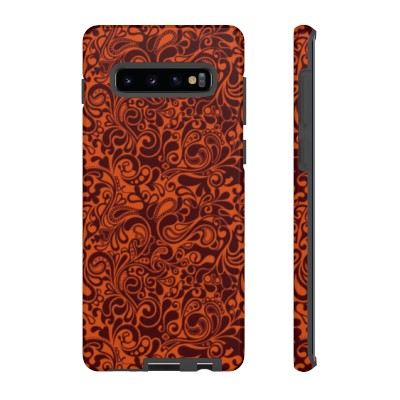 Phone Cases Orange Brown Floral