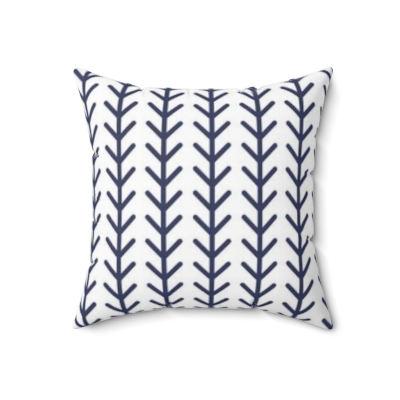 Square Pillows Blue Lines