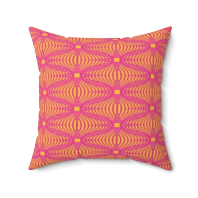 Square Pillows Orange Pink