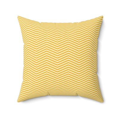 Square Pillows Yellow White