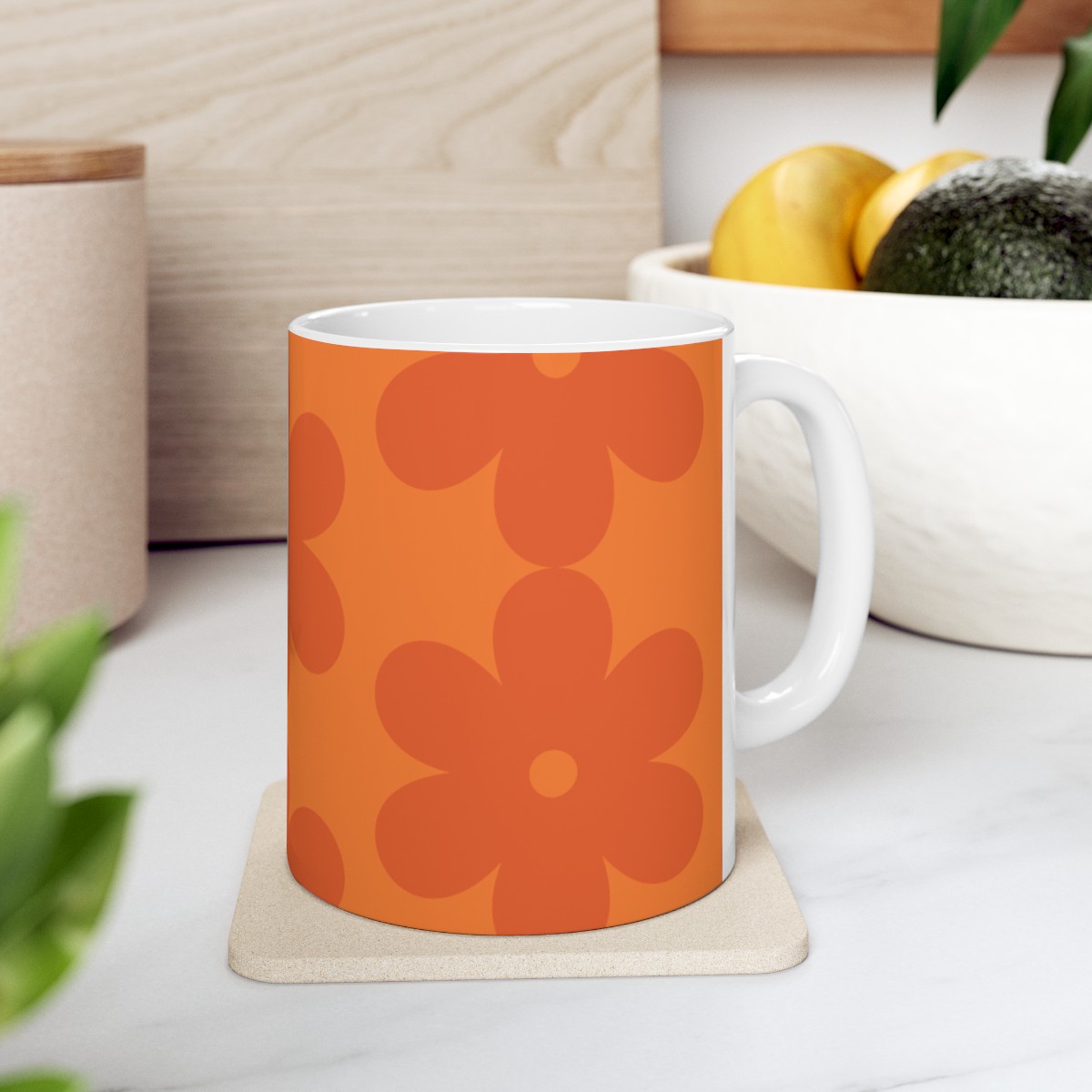 Ceramic Mug Orange Flower product thumbnail image