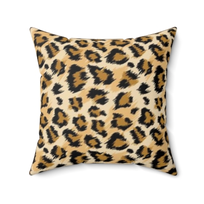 Square Pillows  Brown Leopard