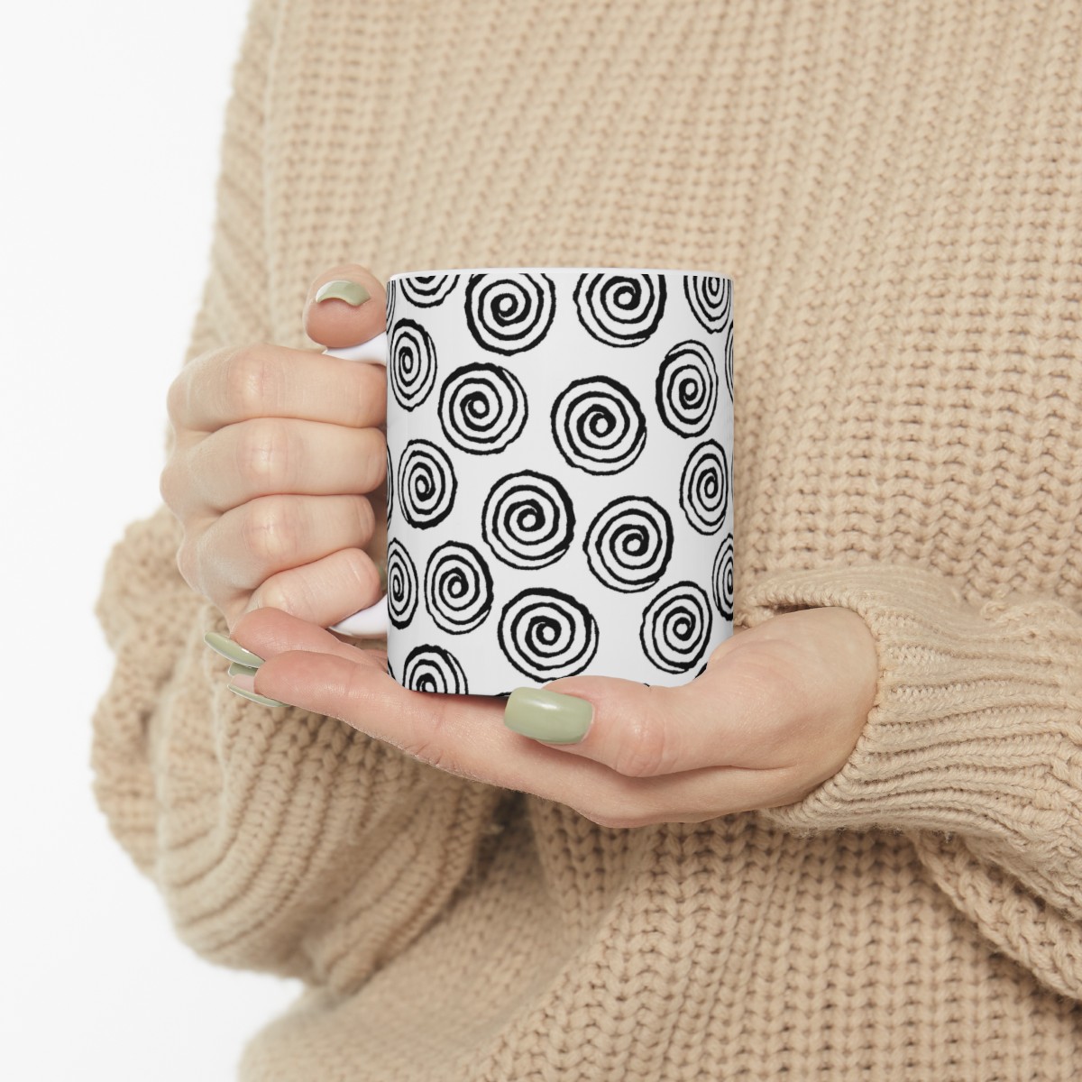Ceramic Mug Black Spiral product thumbnail image