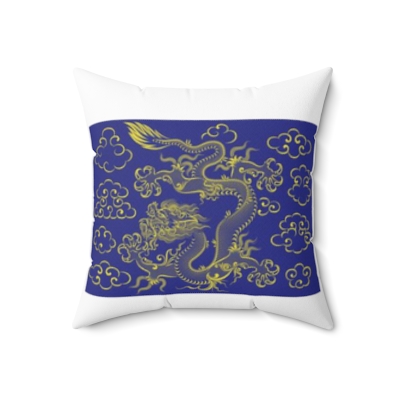  Square Pillows Gold Dragon