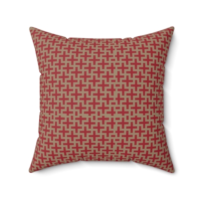 Square Pillows Red and Gold Vector