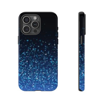 Phone Cases Blue Glitter
