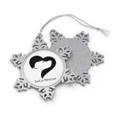 SoCo Rescue Logo - Pewter Snowflake Ornament