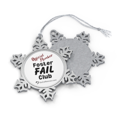 SoCo Rescue Foster Failure Club - Pewter Snowflake Ornament