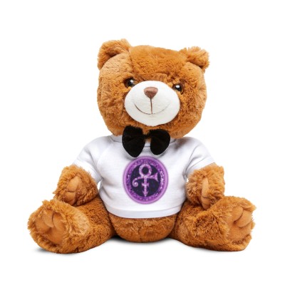 Prince Fan Teddy Bear with Prince Symbol T-Shirt