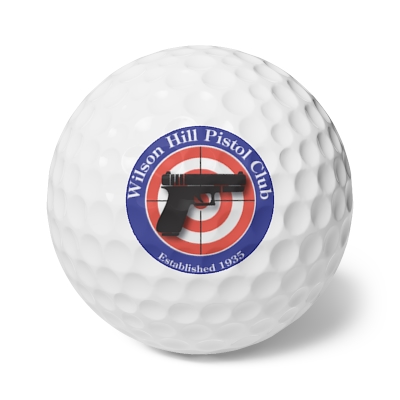 Wilson Hill Pistol Club Golf Balls, 6pcs