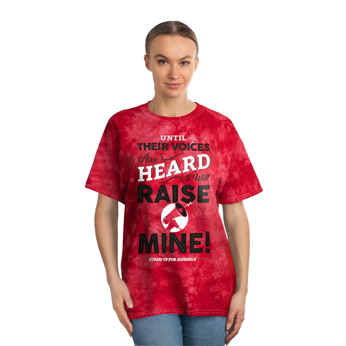 Until Their Voices Are Heard: Tie-Dye Tee, Crystal product thumbnail image