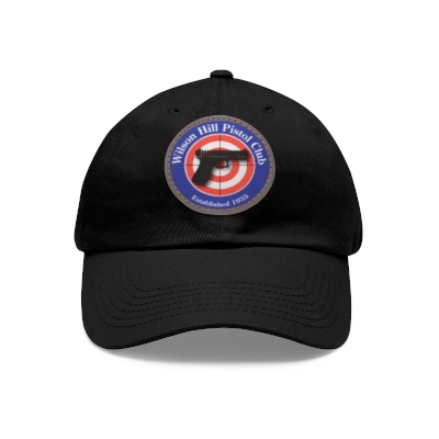 Wilson Hill Pistol Club Hat with Leather Patch (Round)