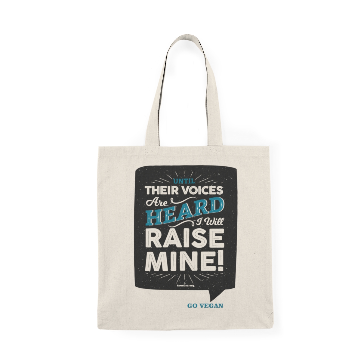Until Their Voices: Natural Tote Bag product thumbnail image