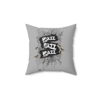 Buzz Buzz Buzz | Yellowjackets Hive Podcast | 2-Sided Spun Polyester Square Pillow
