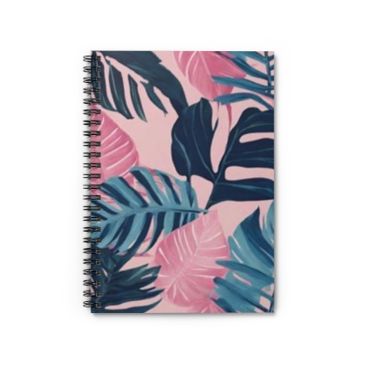 Blush Pink Spiral Notebook for Her- Ruled Line 