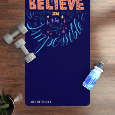 Believe in the Impossible Rubber Yoga Mat