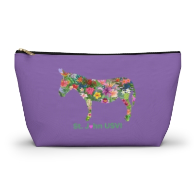 Donkey Floral Accessory Pouch