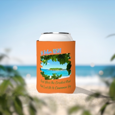 God Bless The Crooked Road Cinnamon Bay - Can Cooler Sleeve Koozie