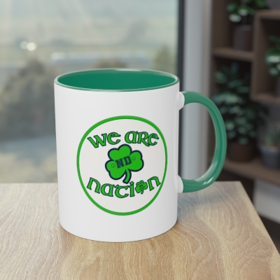 We Are ND Nation Logo, Two-Tone Coffee Mug, 11oz