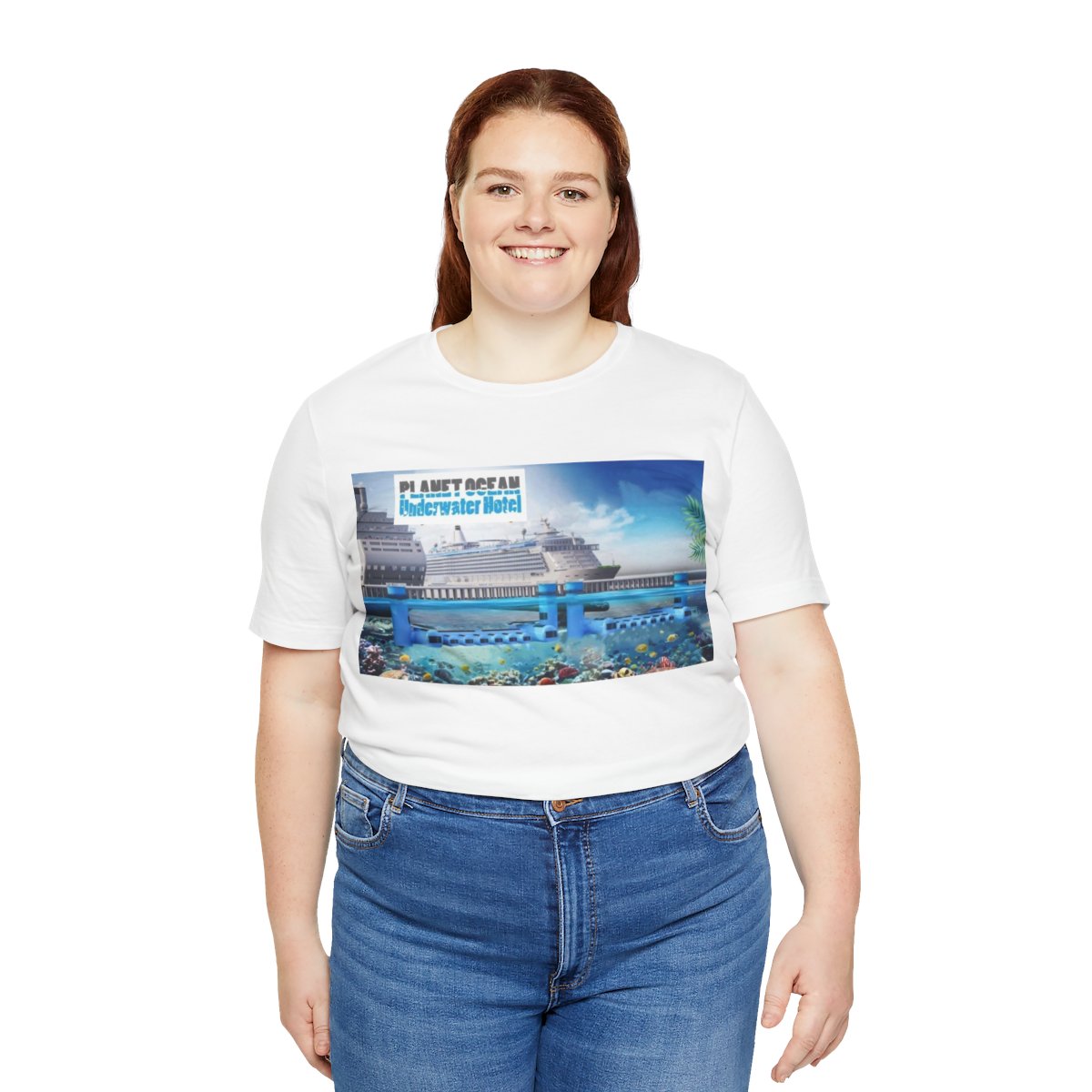 VIP Tour of Planet Ocean Underwater Hotel - Unisex Jersey Short Sleeve Tee product thumbnail image