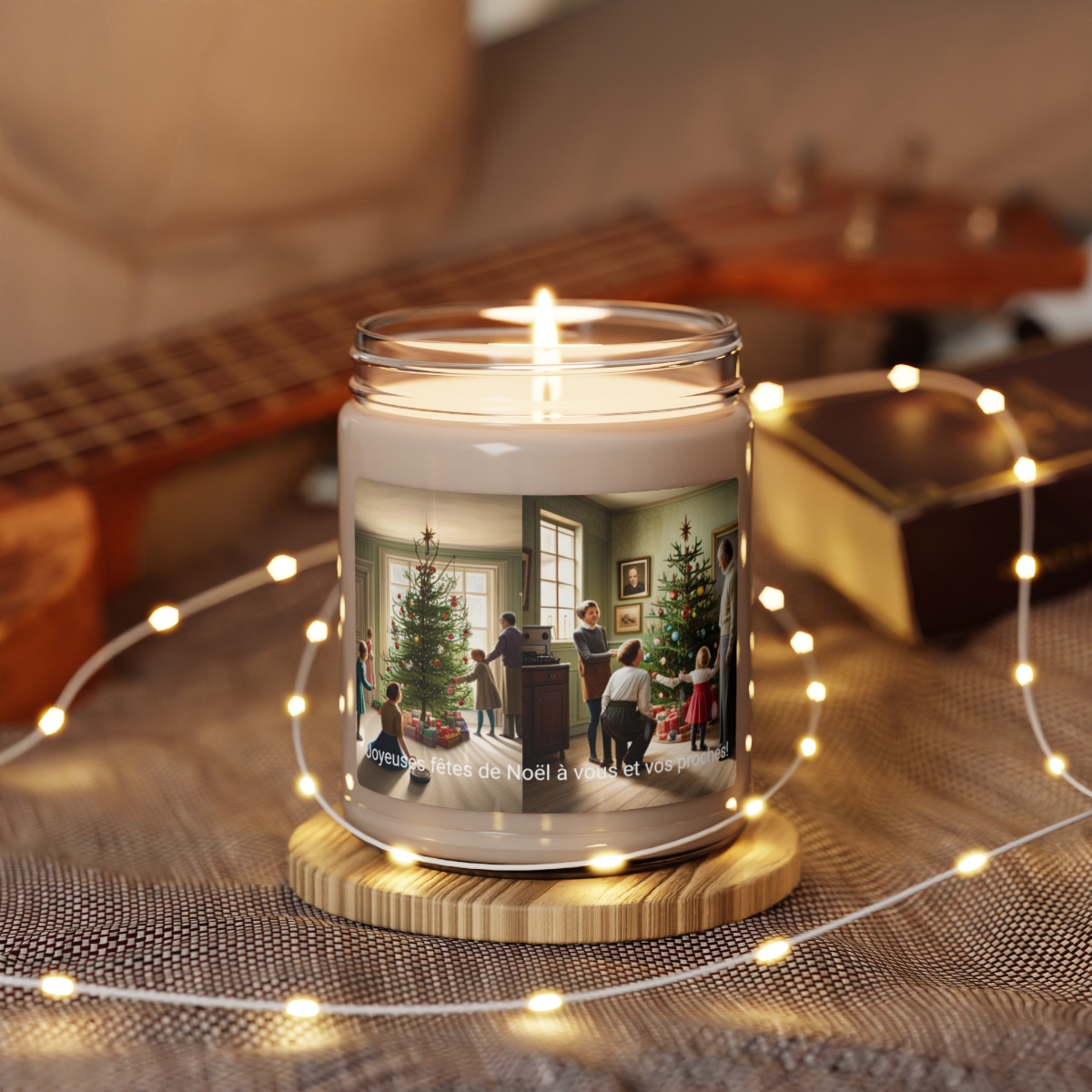Joyeuses fêtes de Noël à vous et vos proches!  - Scented Soy Candle - 9 oz. product main image
