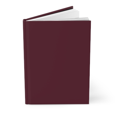 TSmartArt Matte Hardcover Blank Journal: Burgundy 