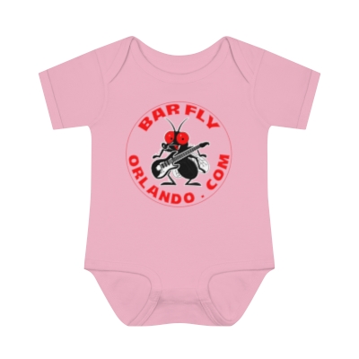 Infant Baby Rib Bodysuit Round logo