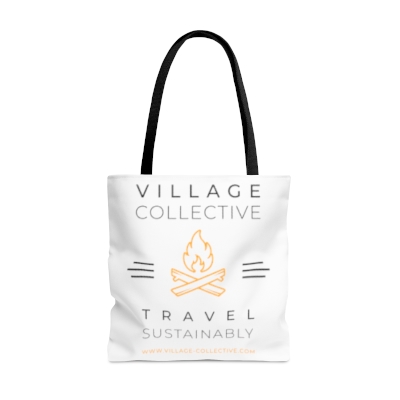 Travel Sustainably Village Collective Tote Bag