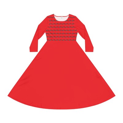 Dal Soul Radio Women's Long Sleeve Red Dance Dress