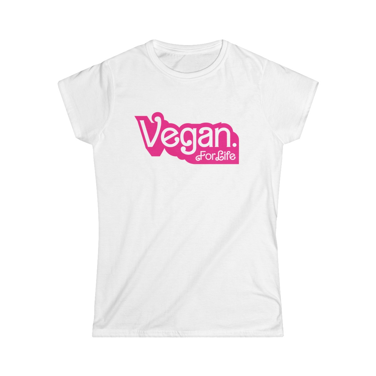 Vegan Barbie: Women's Softstyle Tee product thumbnail image