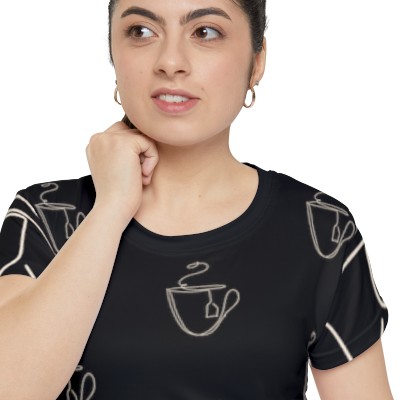 Black Tea Shirt. Lounge | Leisure T-Shirt for Women