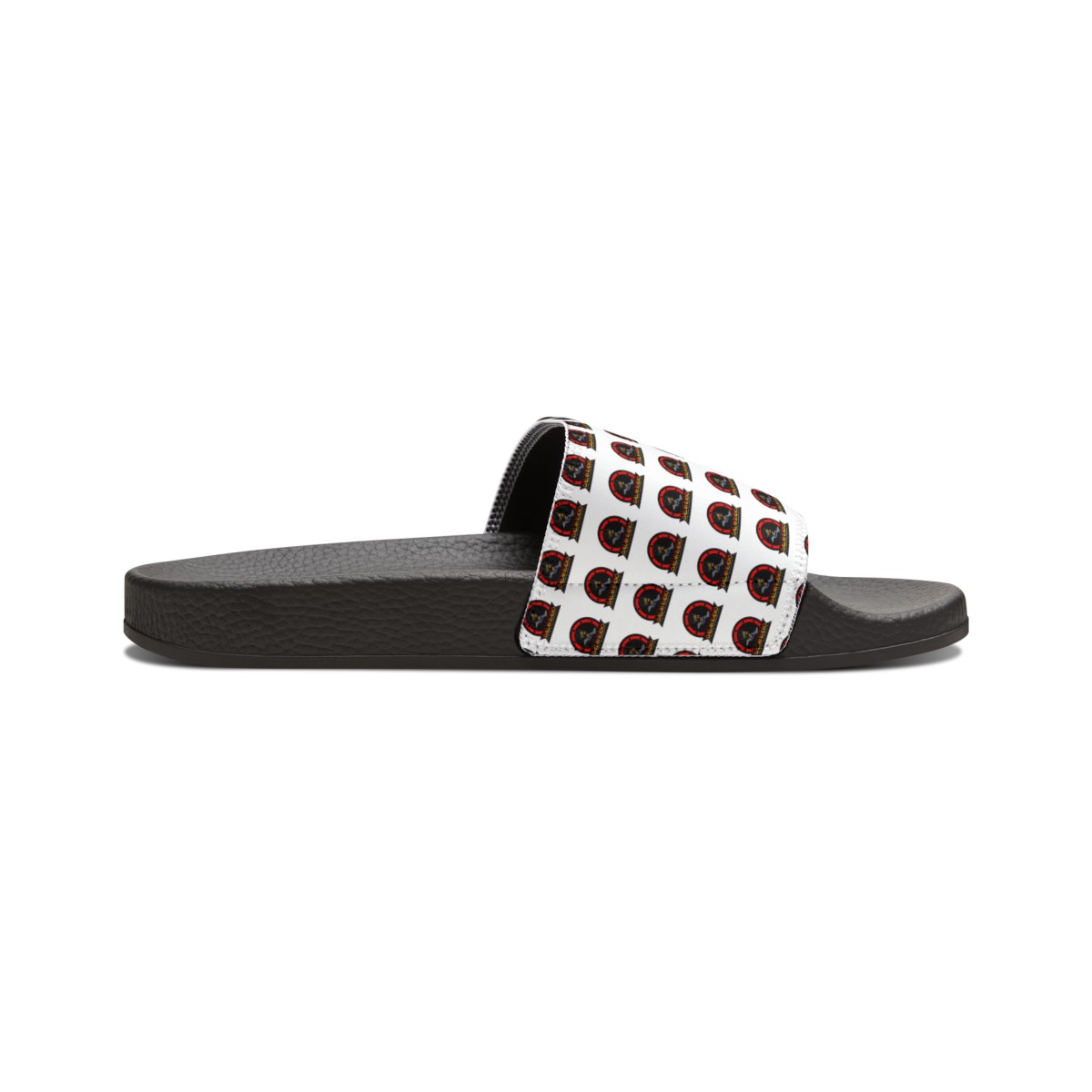 Dallah Radio Youth White PU Slide Sandals product thumbnail image